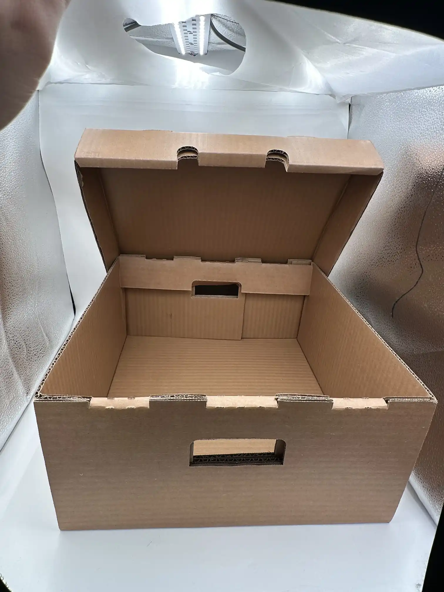 대형 왁스칠 골판지 상자